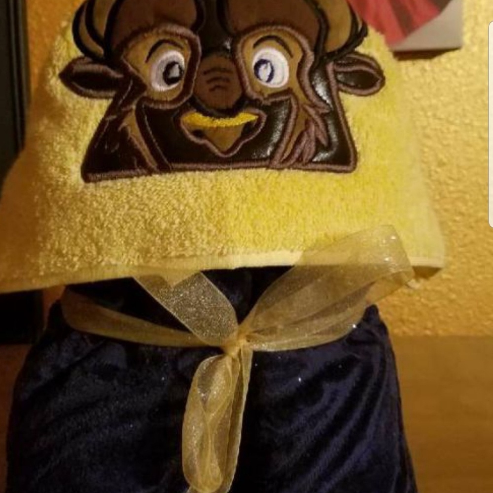 Disney the beast hooded Towel or pool